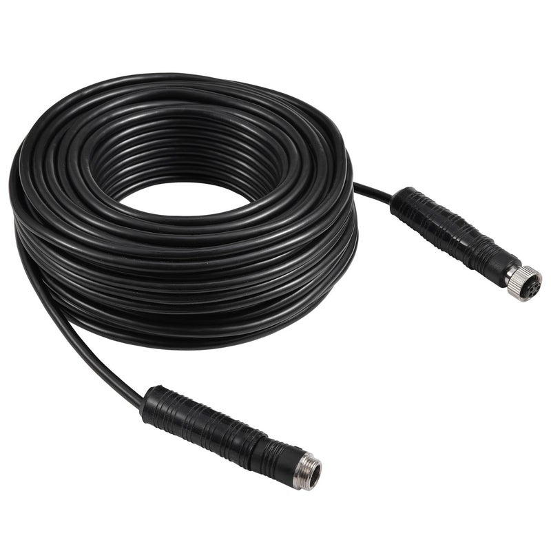 DALLUX Backup Camera Cable 4PIN Video Power Aviation Extension Wire for Vehicle Car Camper Bus Van Truck Motorhome Trailer RV Reverse Rearview Monitor CCTV System Waterproof Shock Proof 20m 65.7ft - Image 1
